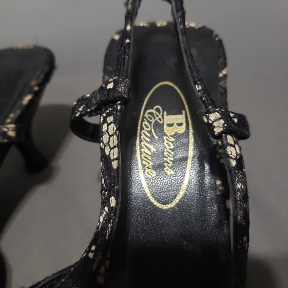 Browns Couture Lace patterned heels size 7.5 - Picture 10 of 13